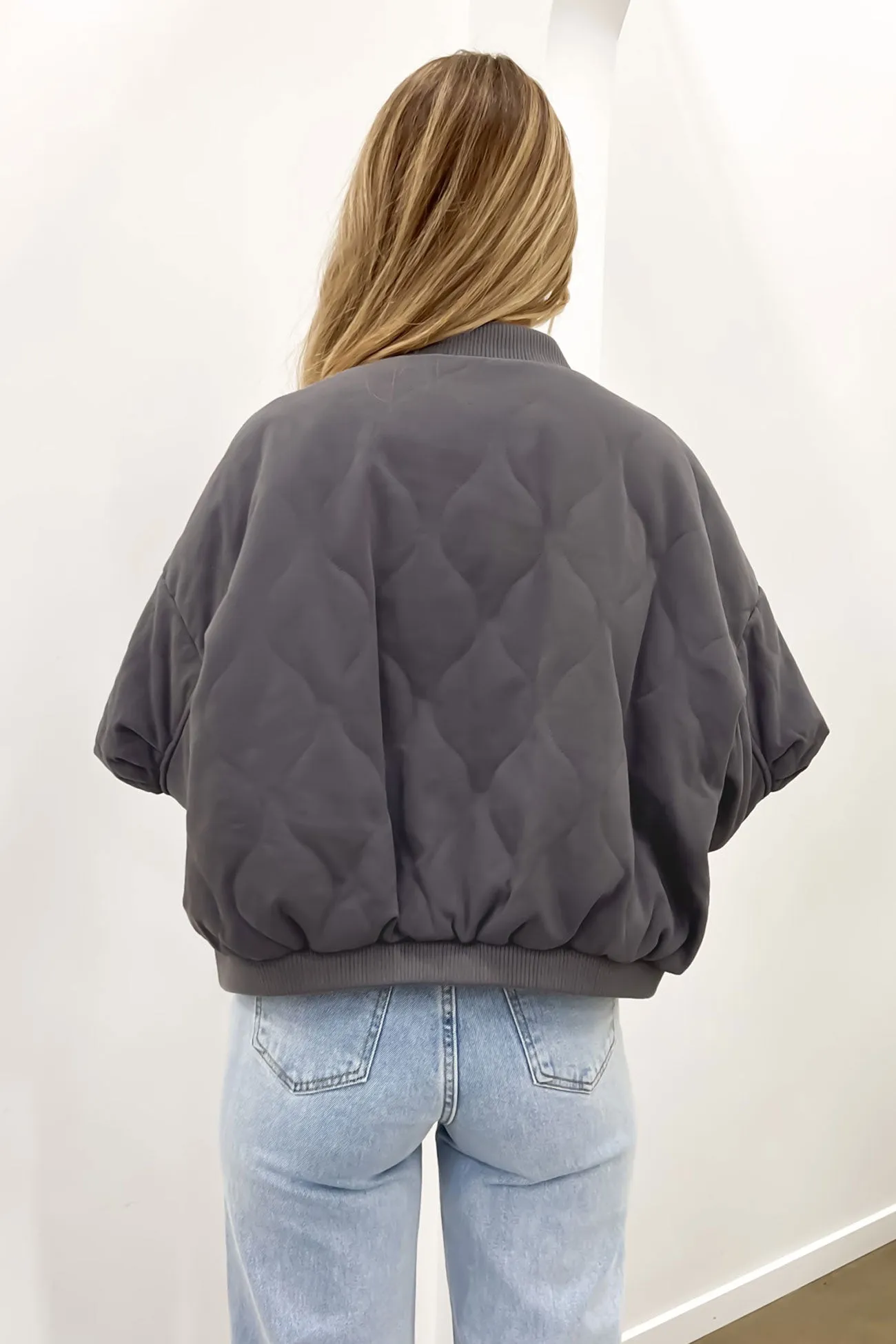 Toni Bomber Jacket Grey