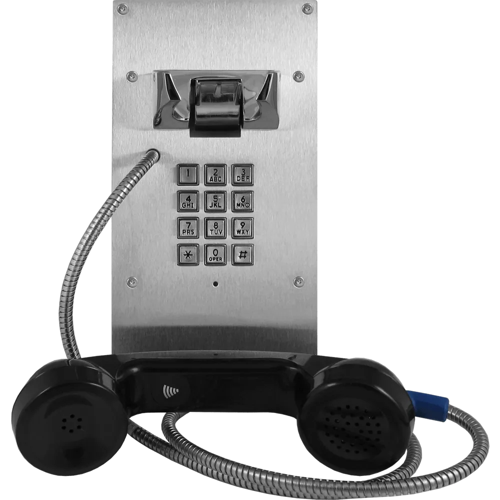 Viking K-1900-8 Vandal Resistant, Hot-Line Phone with Built-in Keypad