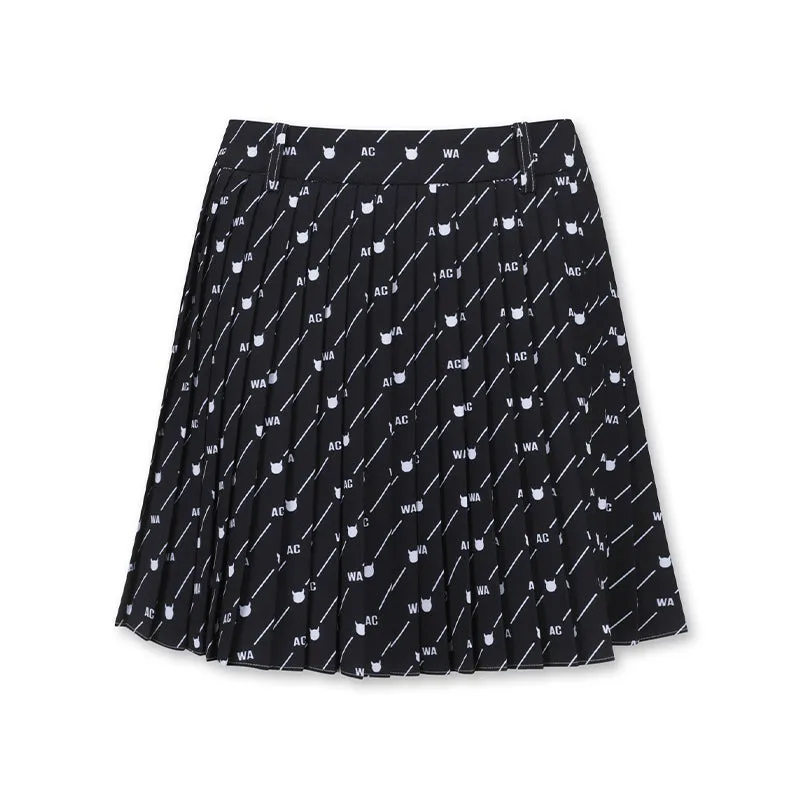 WAAC Korea Pattern Pleats Skort