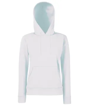 Womens Classic 80/20 hooded sweatshirt | White