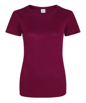 Womens cool T | Burgundy