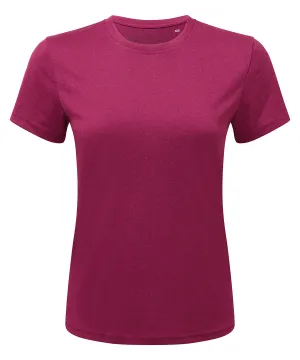 Womens TriDri® performance t-shirt | Raspberry/Black Melange